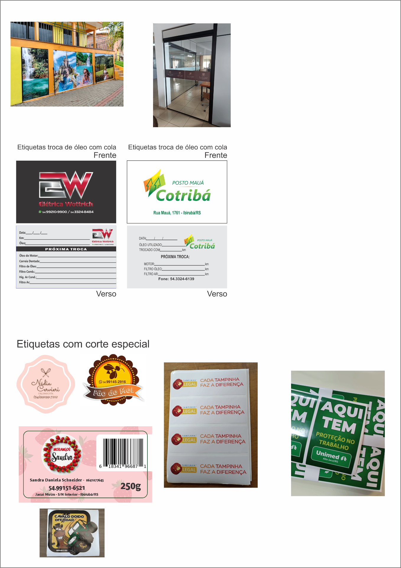 Adesivos personalizados